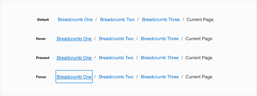 Breadcrumb States