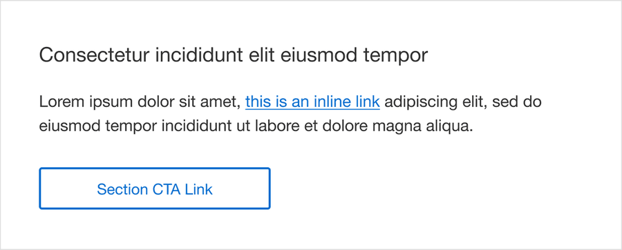 Example of underlined link in body text