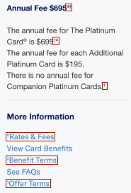Highlighted Footnotes at American Express