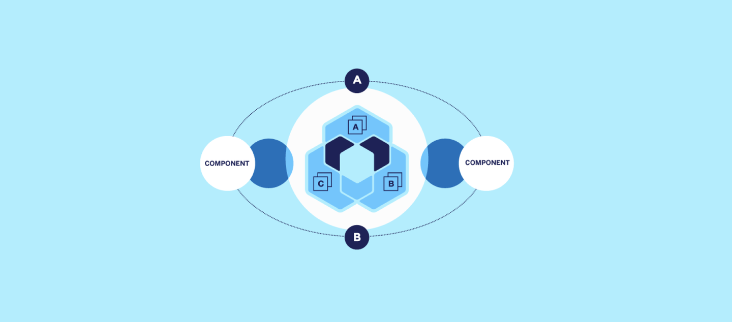 Abstract illustration of design components
