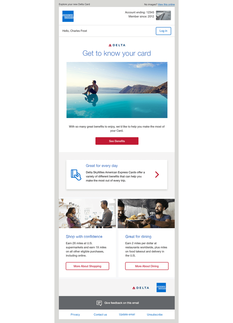 Image showing best practice for Co-brands within E-mails