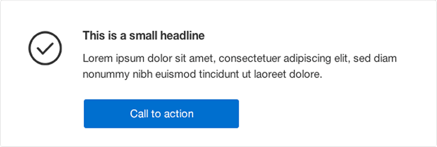 Dark Grey Check next to heading, Light Mode