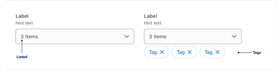 Multi Select Variations
